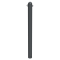 Dekorativ puller | st�lr�r � 102 mm | fastmonteret, til indst�bning i beton med jordanker, samlet l�ngde ca. 1300 mm | med 2 �jer